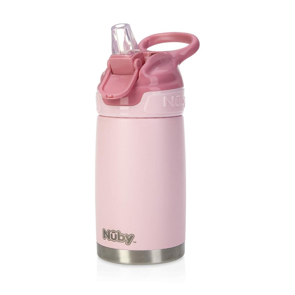 Copo de viagem Nuby Thirsty Kids No Spill Flip-It Reflex 300 ml rosa