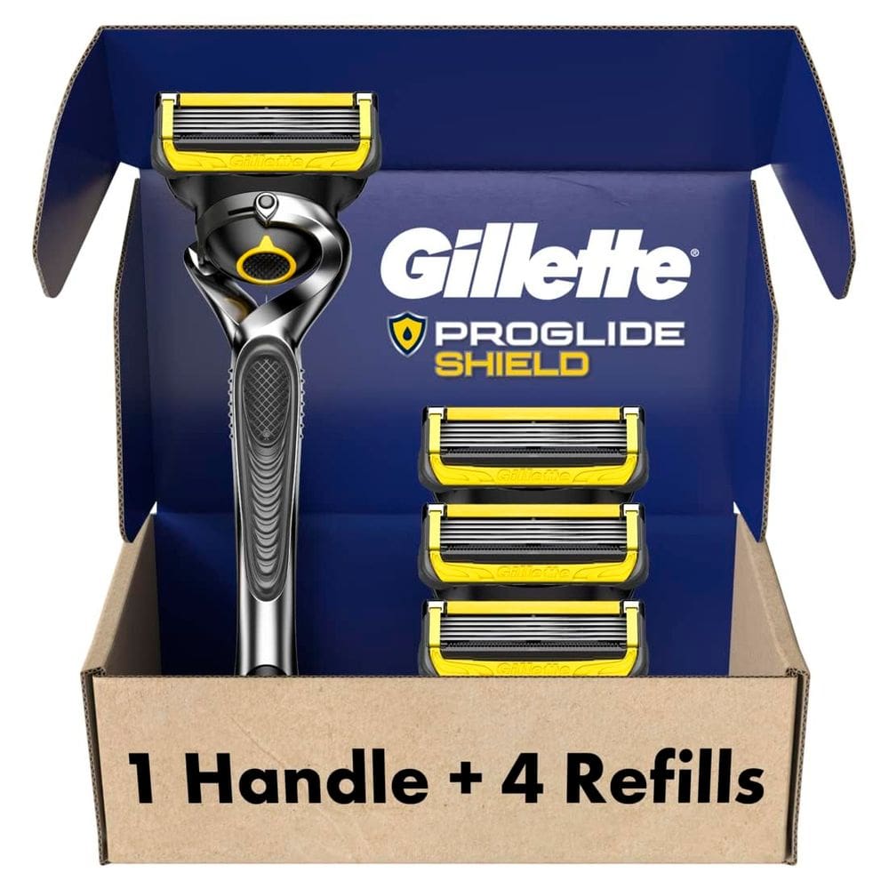 Escudo Razor Gillette ProGlide para homens + 4 recargas de lâminas