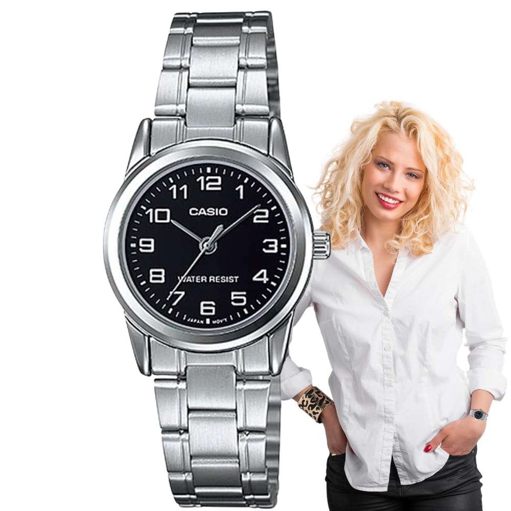 Relógio Casio Feminino Analógico Prata LTP-V001D-1BUDF