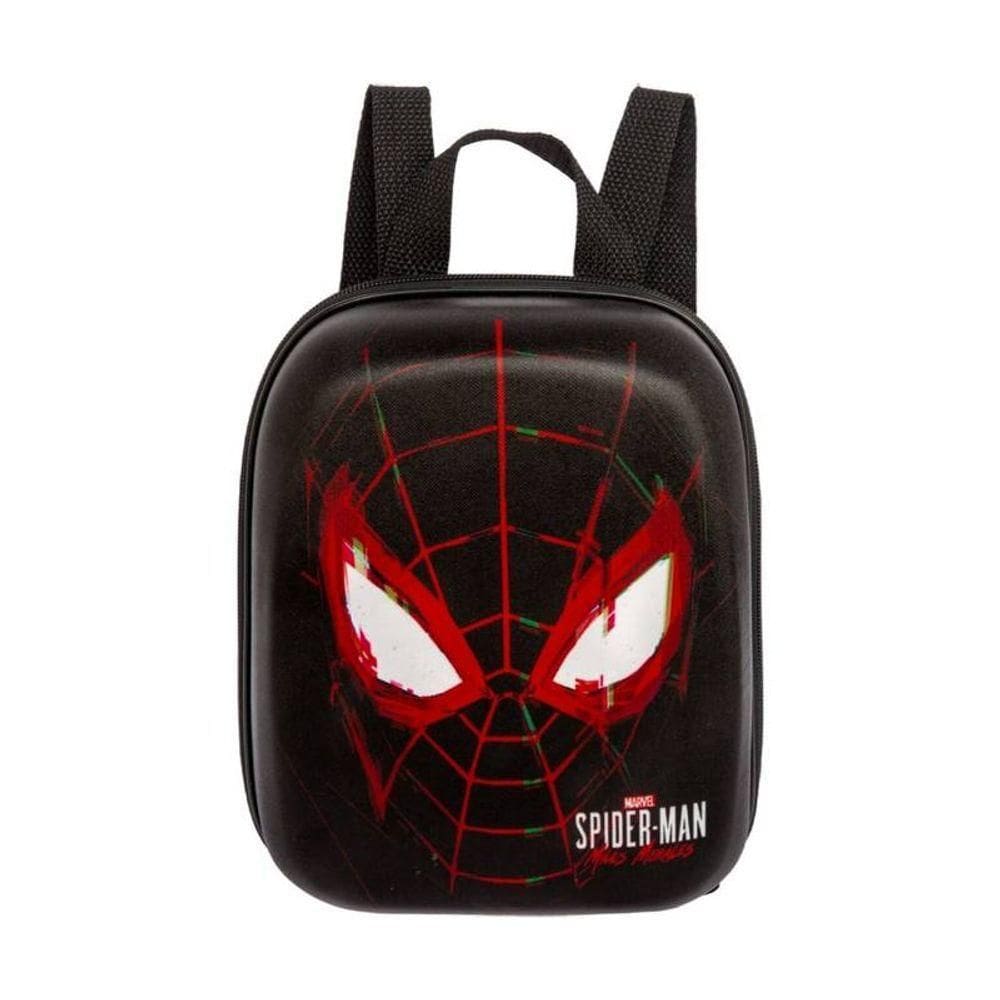 Mochila Escolar Infantil De Costas Homem Aranha Preto