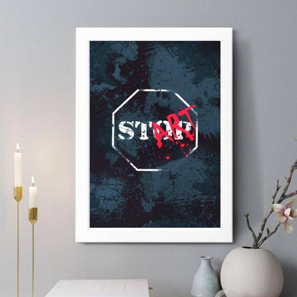 Quadro Decorativo St Op Art 24X18Cm - Com Vidro