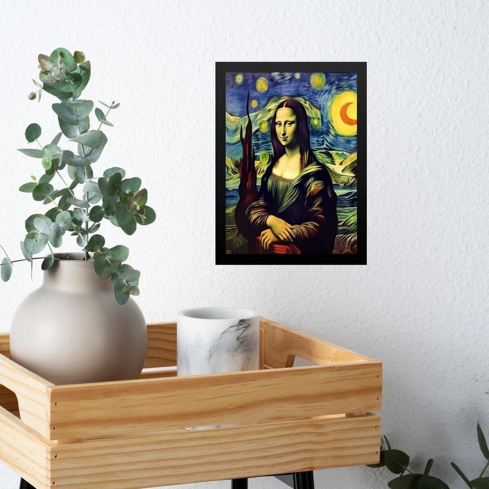 Quadro Decorativo Mona Lisa By Van Gogh 45X34Cm