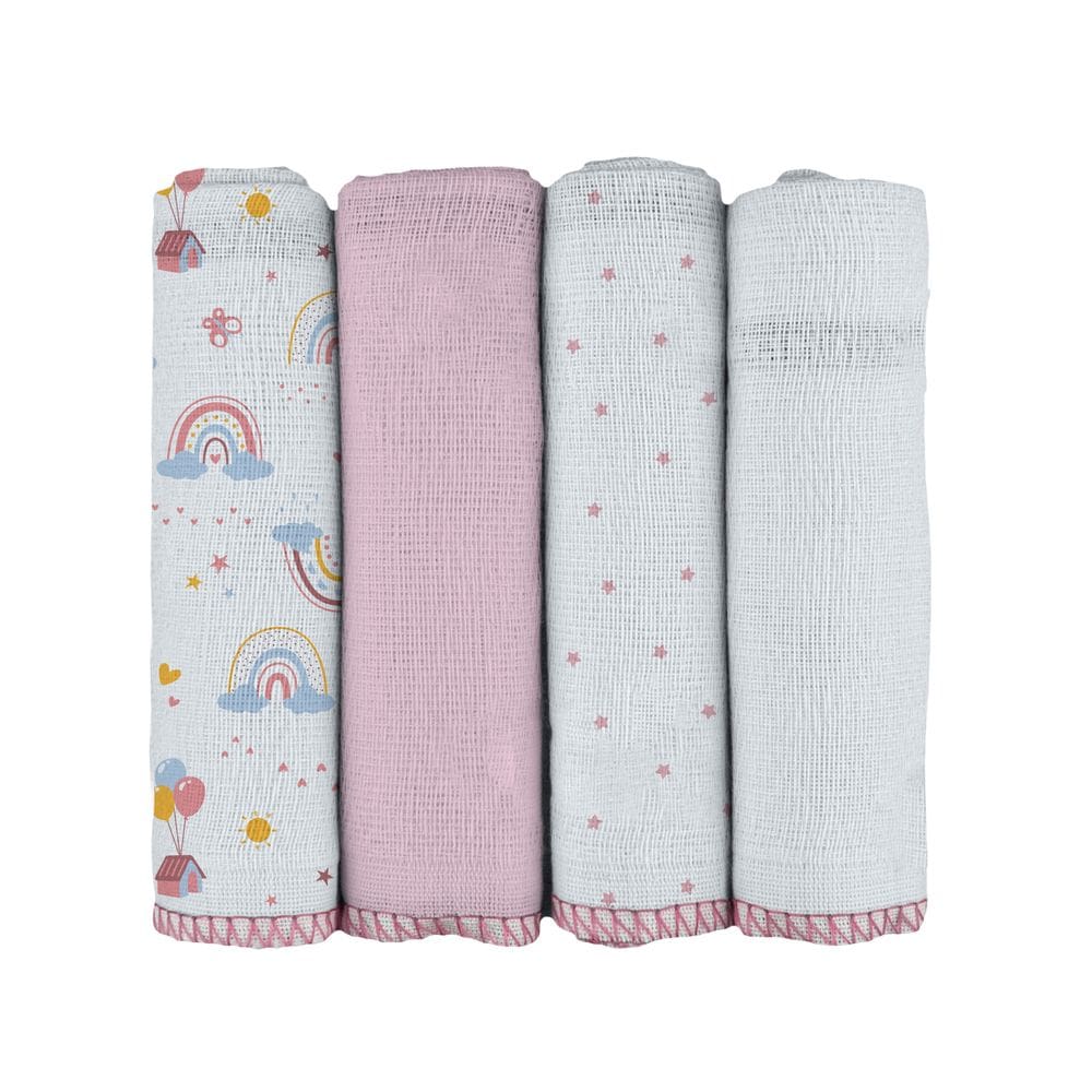 Pano de Boca para Bebê 34cm x 34cm Bublim