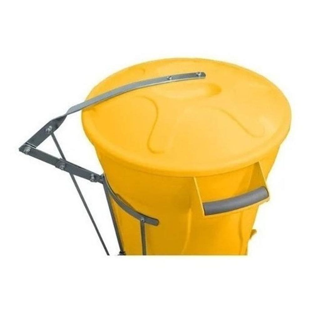 Cesto Lixeira Plástica Pedal Com Armação 20 Litros