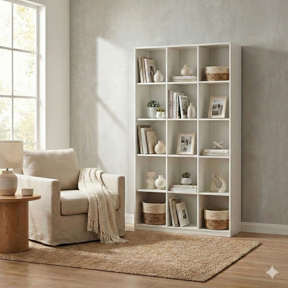 Armário Colmeia 15 Nichos Estante Organizador Multiuso Livreiro Casa Sala Quarto Cozinha Lavanderia