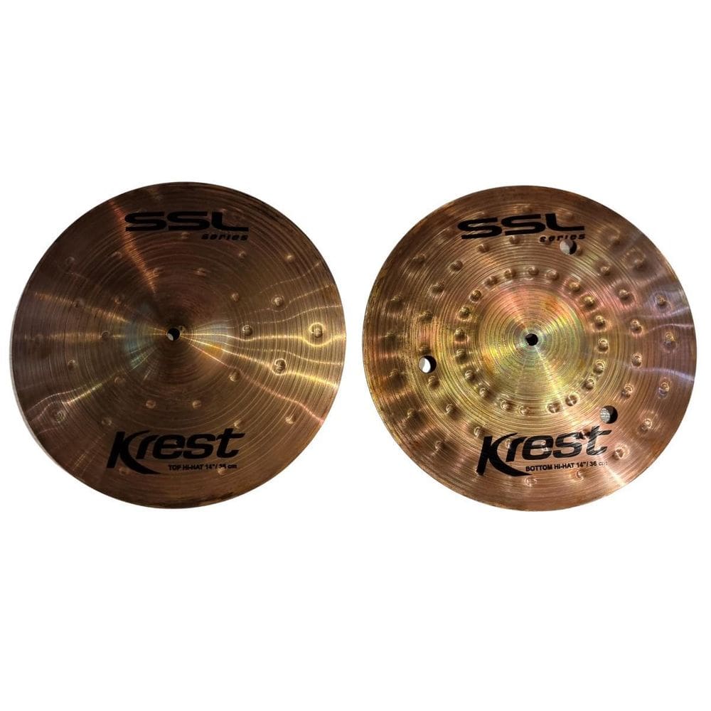 Par De Chimbal 14 Hit Hat Ssl Series B8 Sem Banho Krest