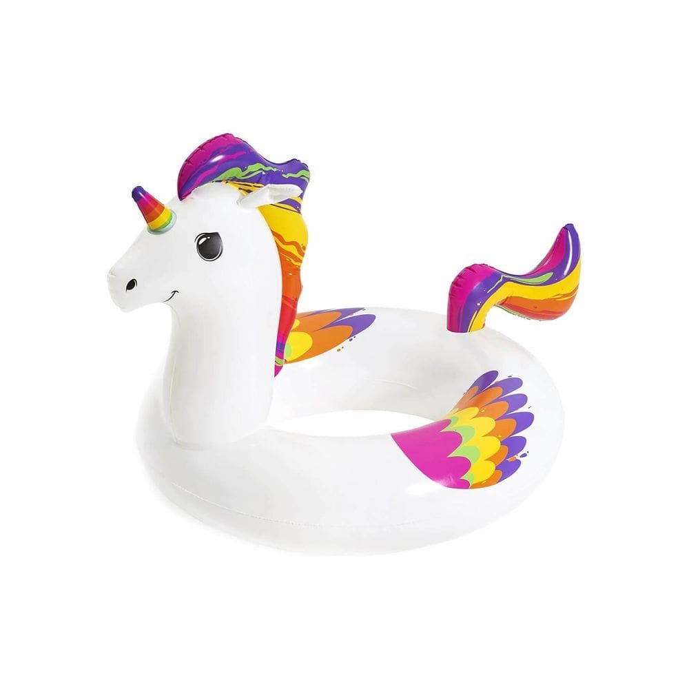 Boia Inflável Circular De Unicórnio Infantil Criança Piscina