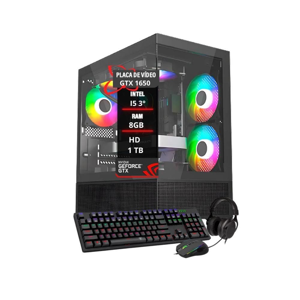Pc Gamer Maximus I5 Gtx 1650 Mem. 8Gb Hd 1Tb Ssd 120Gb