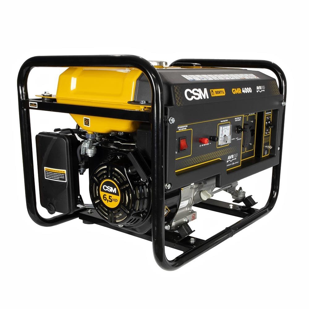 Gerador Gasolina 4T Partida Manual Bivolt 6,5HP Máx 4Kva GMR4000 CSM