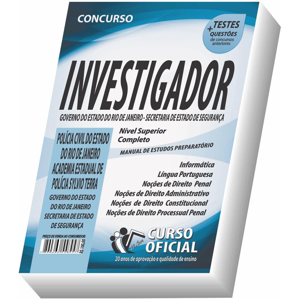 Apostila Pc Rj Investigador Policial Curso Oficial