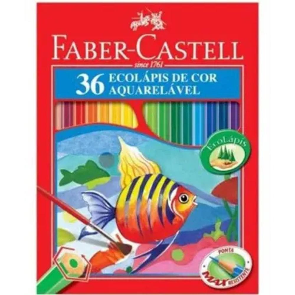 Lápis de Cor 36 Cores Aquarelavel Faber-castell - Faber Castell