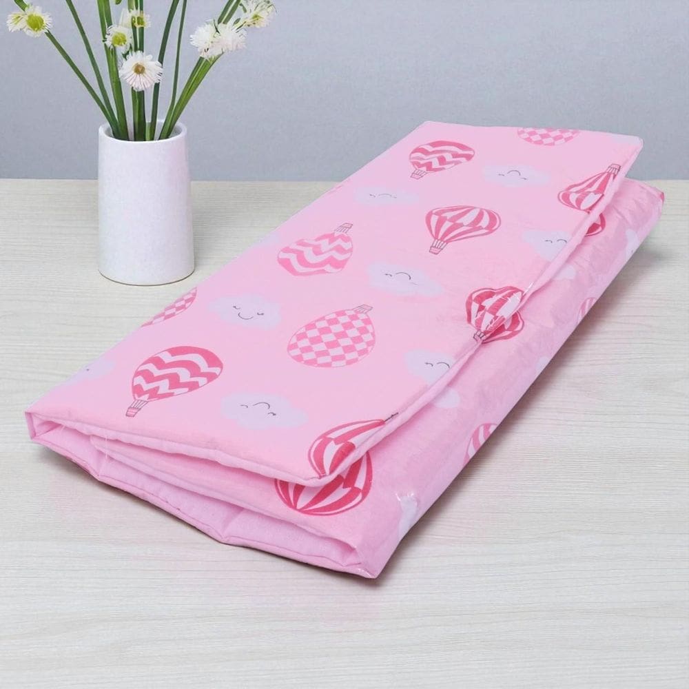 Trocador Portátil Fraldas Impermeável Para Bebê Balão Rosa