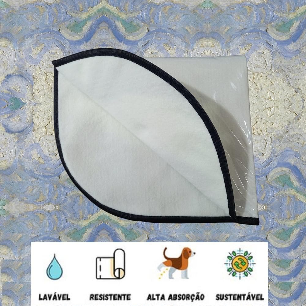 Tapete Higiênico Lavável P, Tamanho 50 X 60 Cm, 02 Unidades