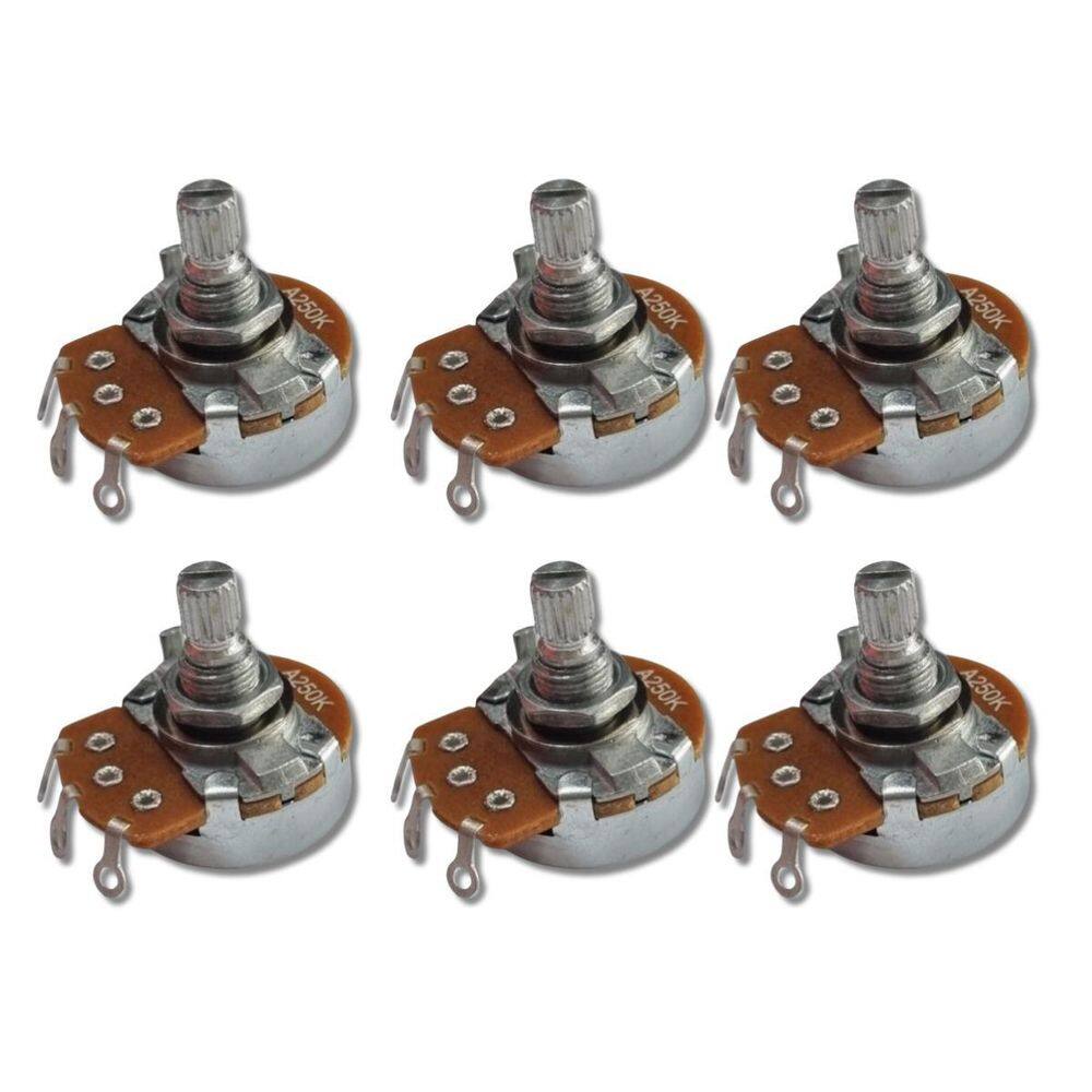 Kit 6 Potenciômetro 250K A L15 Alpha