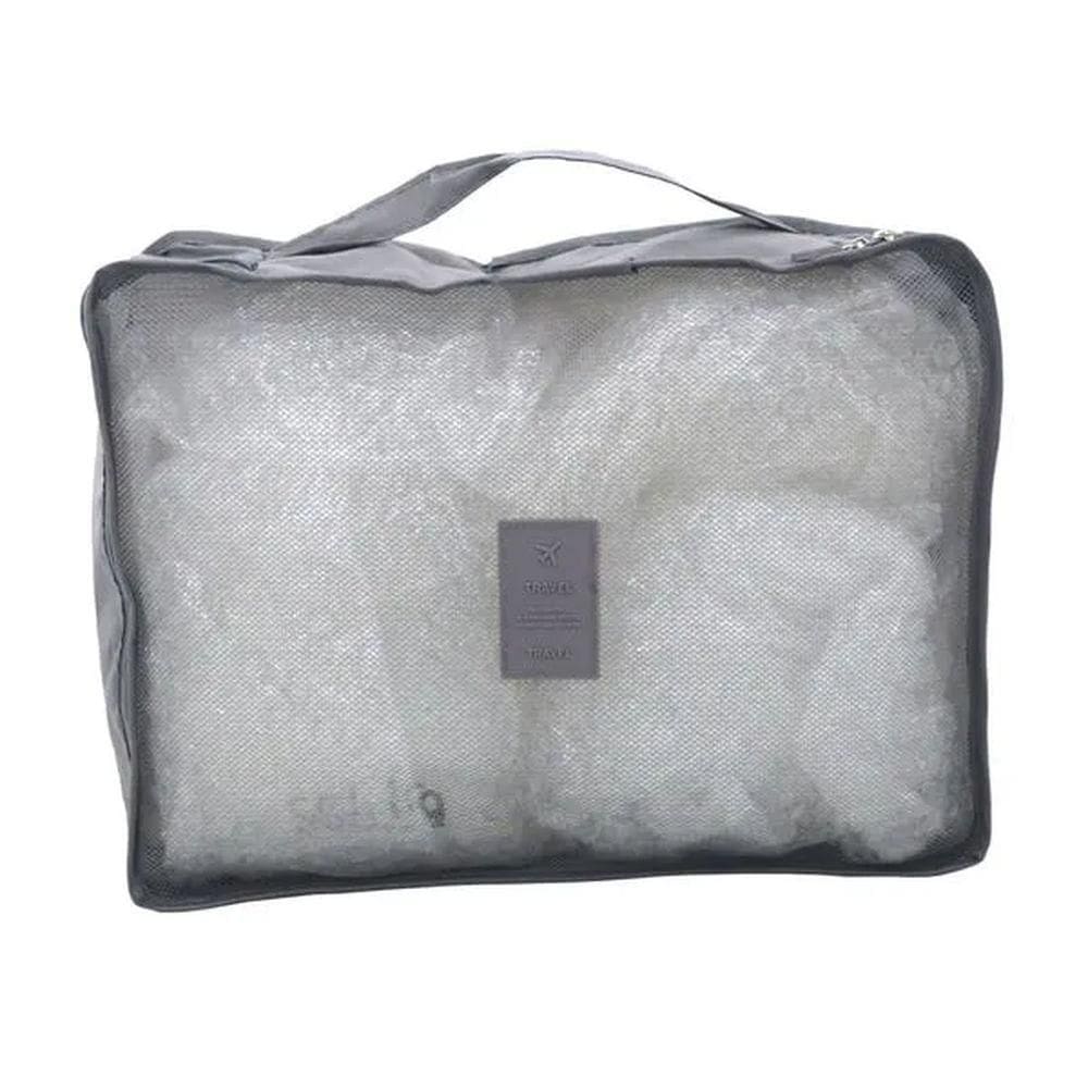 Necessaire Telada de Viagem 37x27x11CM - Cinza - 6285 - Bono