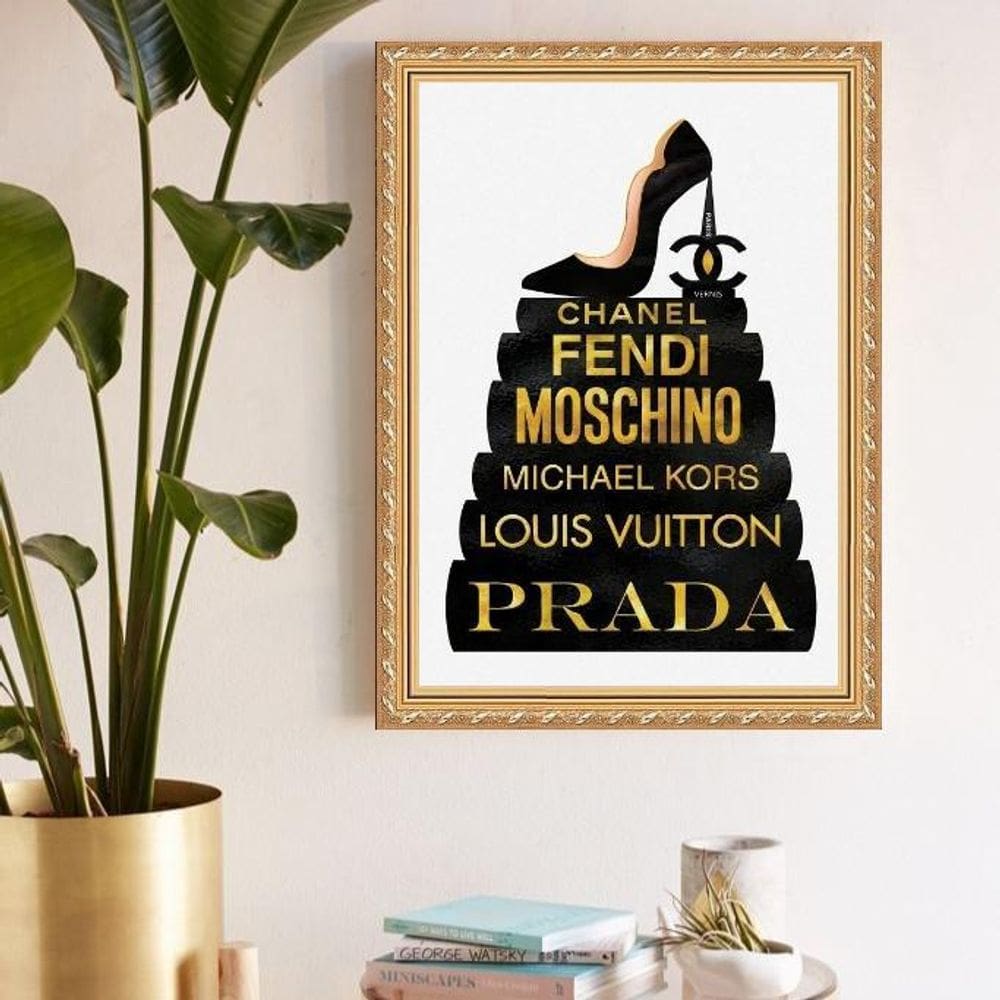 Quadro Decorativo Grifes 45X34Cm