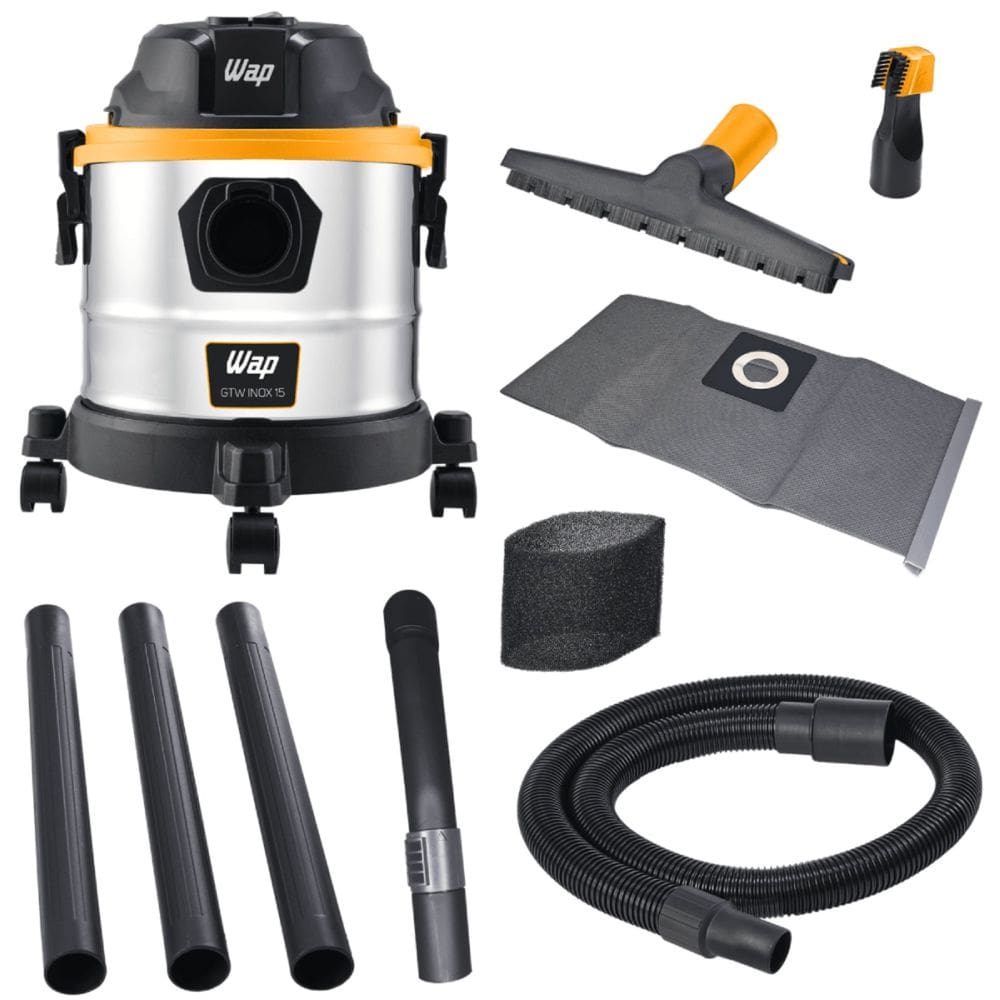 Aspirador de Pó e Água GTW Inox 15 127V WAP