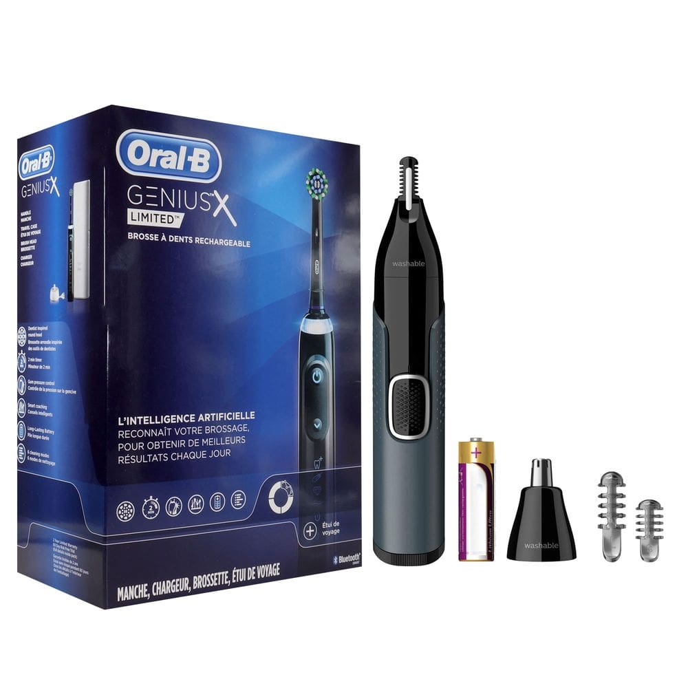 Escova de dentes elétrica Oral-B Genius X Limited com aparador