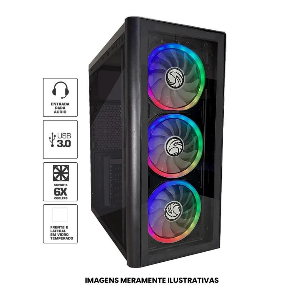 Gabinete Gamer Atx Brazilpc Bpc-C2-2901