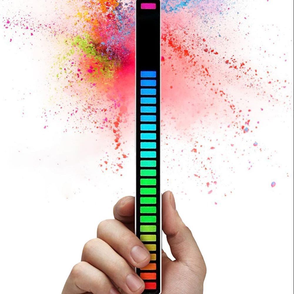 Barra Ritimica De Led Rgb Voz Ativa Musica Barra De Som