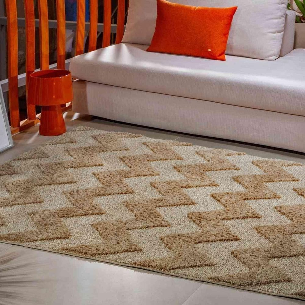 Tapete Sala E Quarto Oásis Jazz 1,00X1,50M Des 16 Trigo