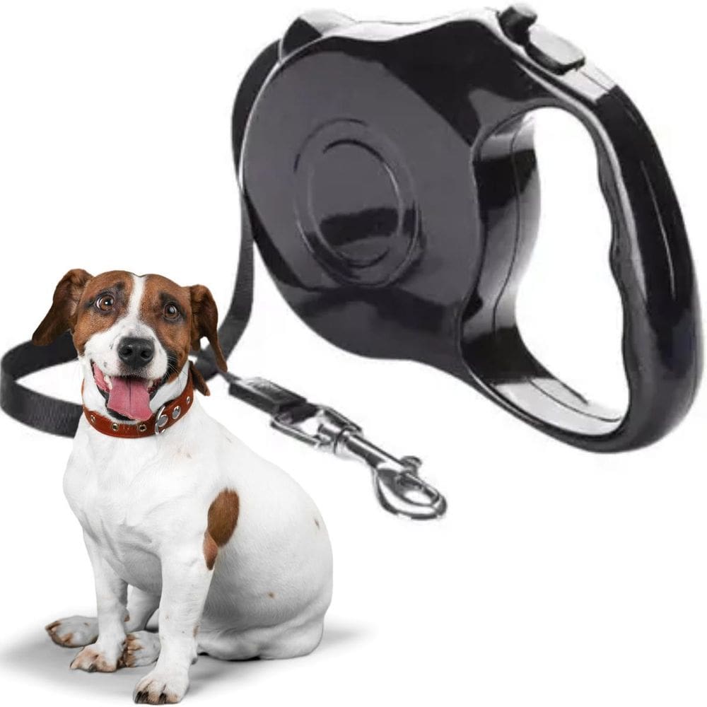 MP - Coleira Retra til Pet Azul Passeio Pets