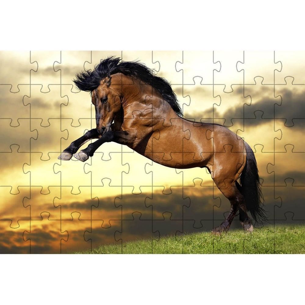 Quebra-Cabeça Educativo 500 Peças Lindos Cavalos Que