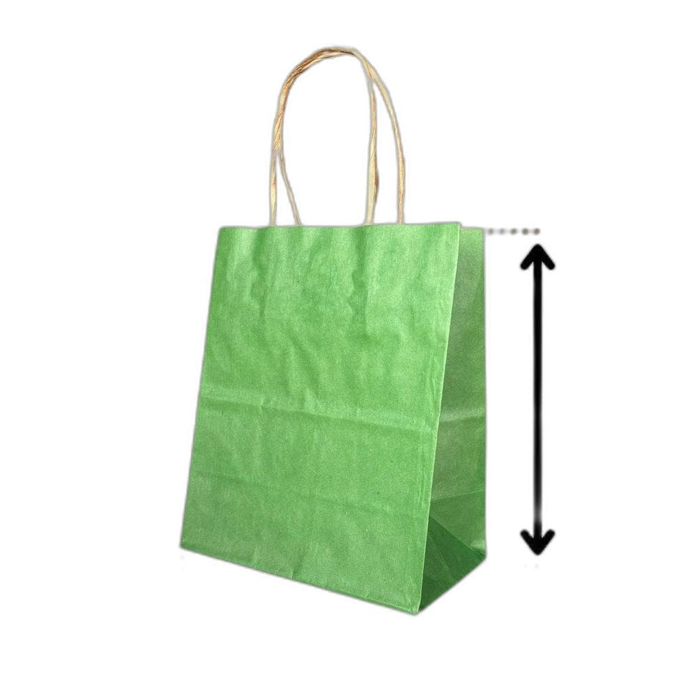 10 Sacola De Papel Kraft Presente Colorida 13,5X8X16Cm