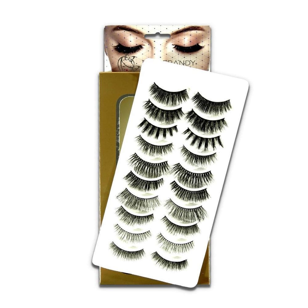 Kit 10 Pares Cílios Postiços 3D- Linha The Queen Miss Frandy