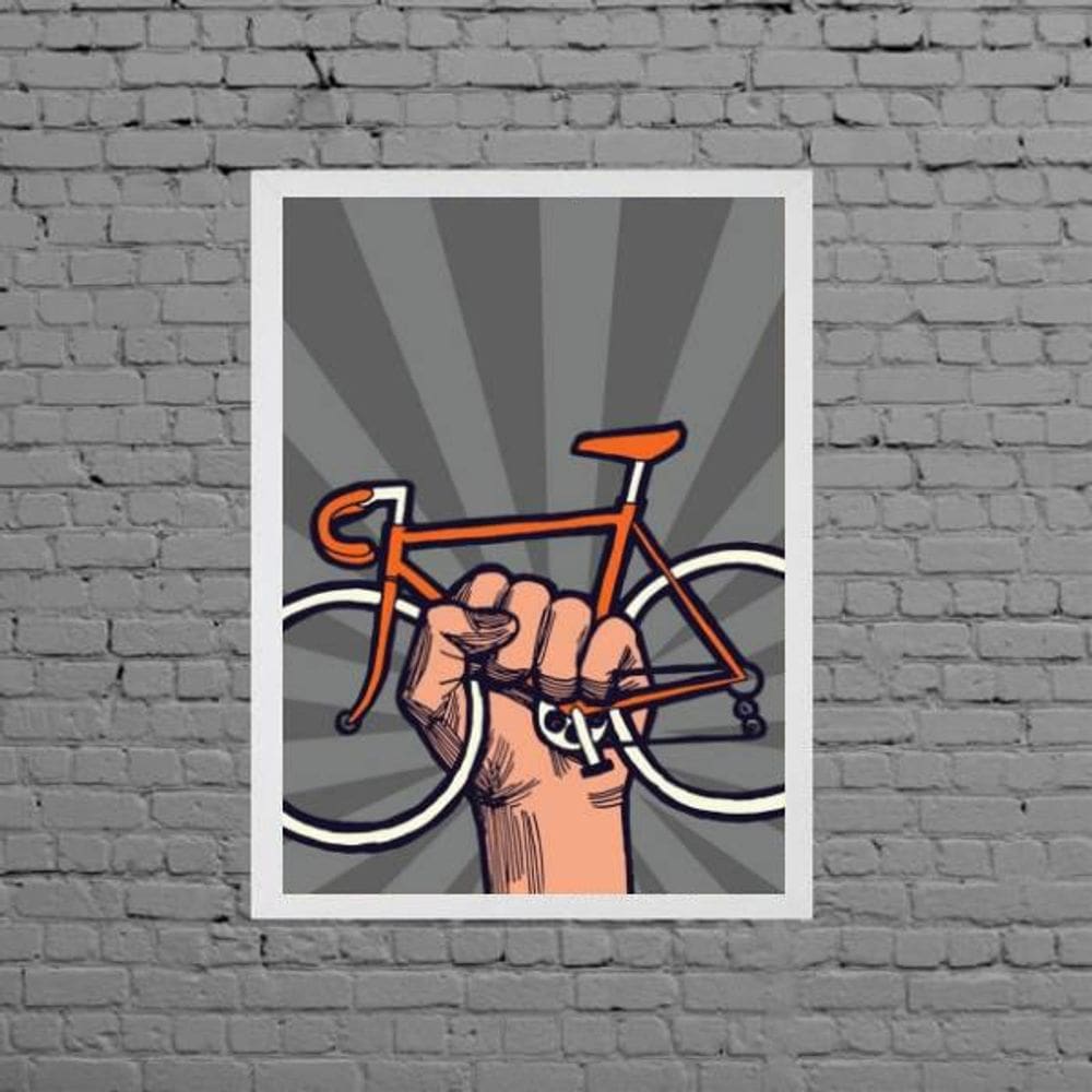 Quadro Decorativo Bike Revolution 33X24Cm