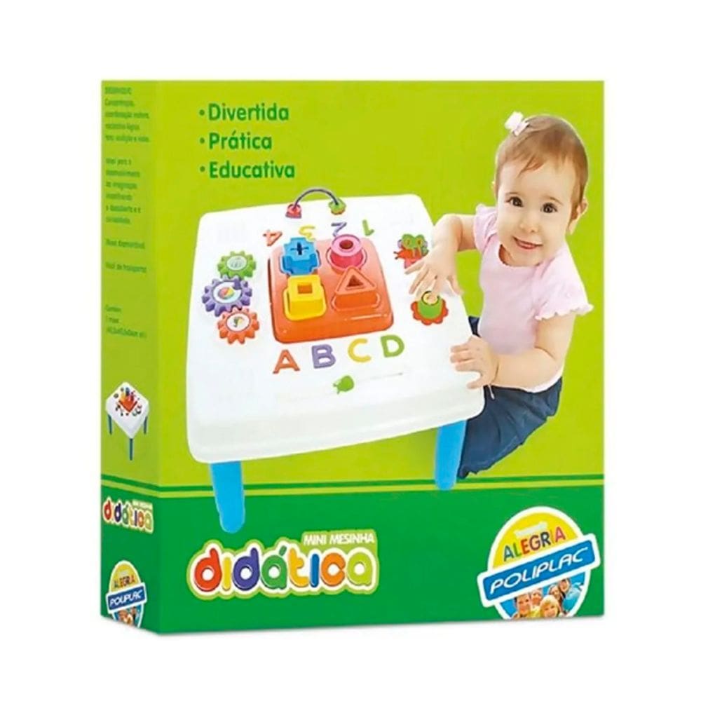 Mini Mesinha Didática Centro De Atividades - Poliplac