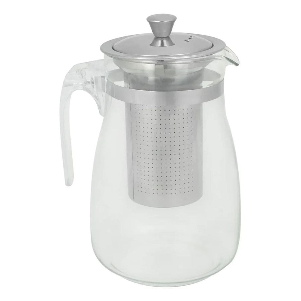 Chaleira de Vidro com Infusor de Inox e Alça em Acrílico 950ml