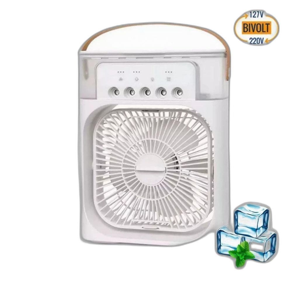 Mini Ventilador Umidificador Climatizador Portátil 110V/220V