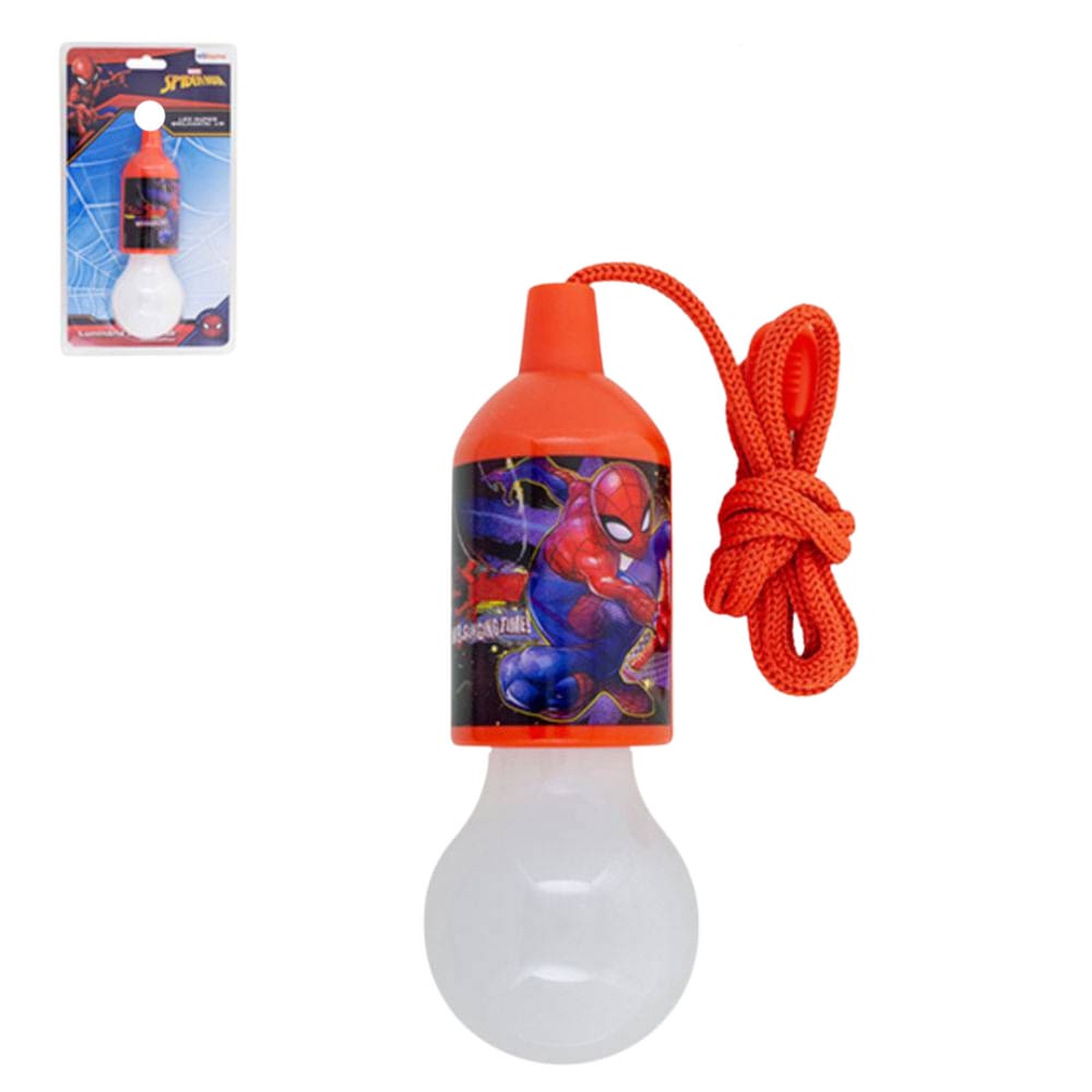Luminária  Com Cordão Spider Man - Etitoys