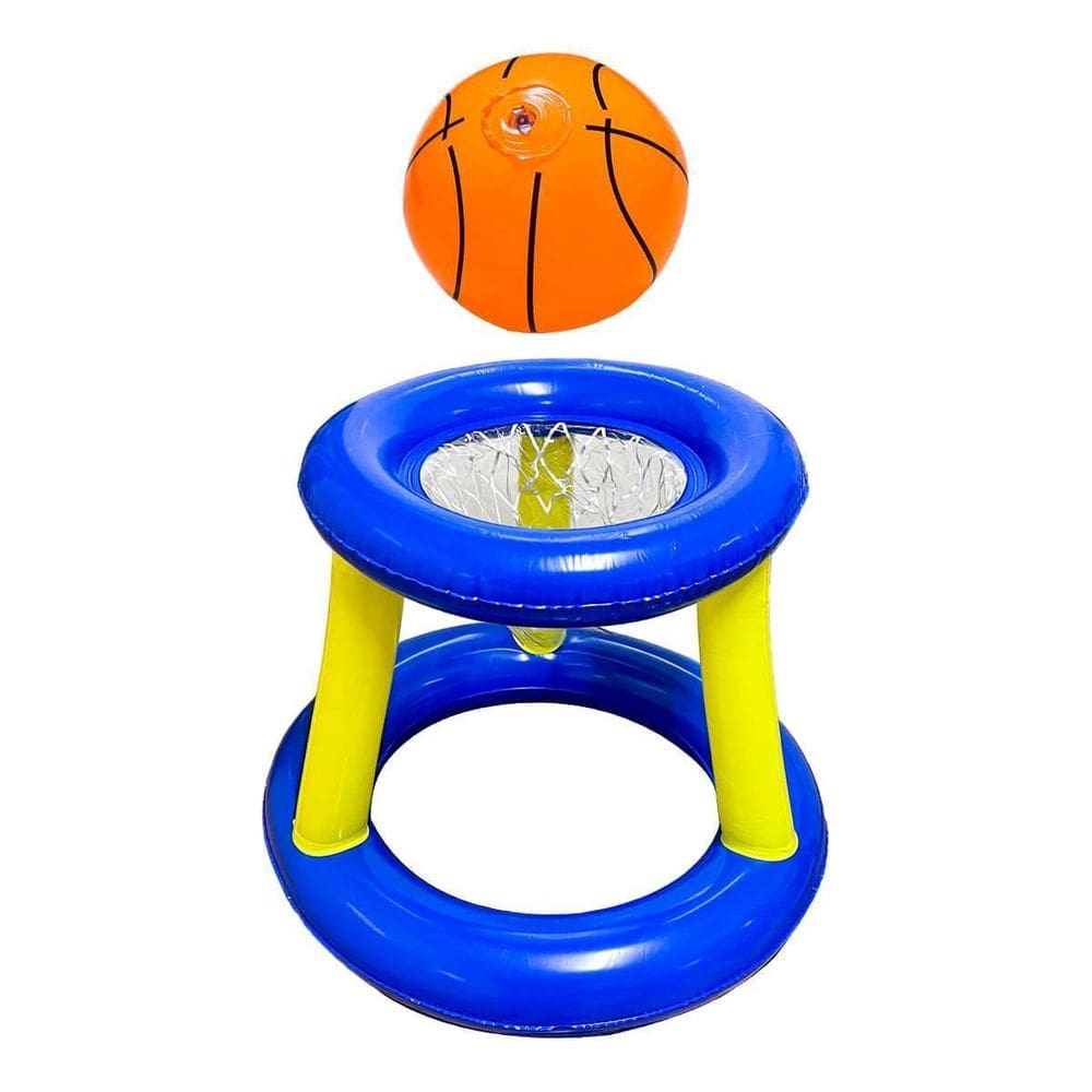 Cesta De Basquete Inflável Para Piscina Infantil Com Bola