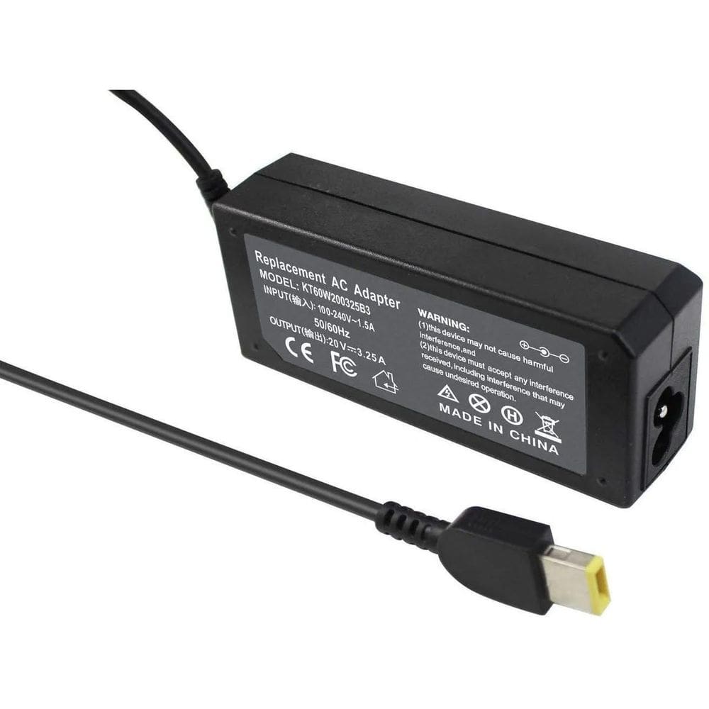Fonte Carregador Plug Retangular Lenovo T450 Aplicável