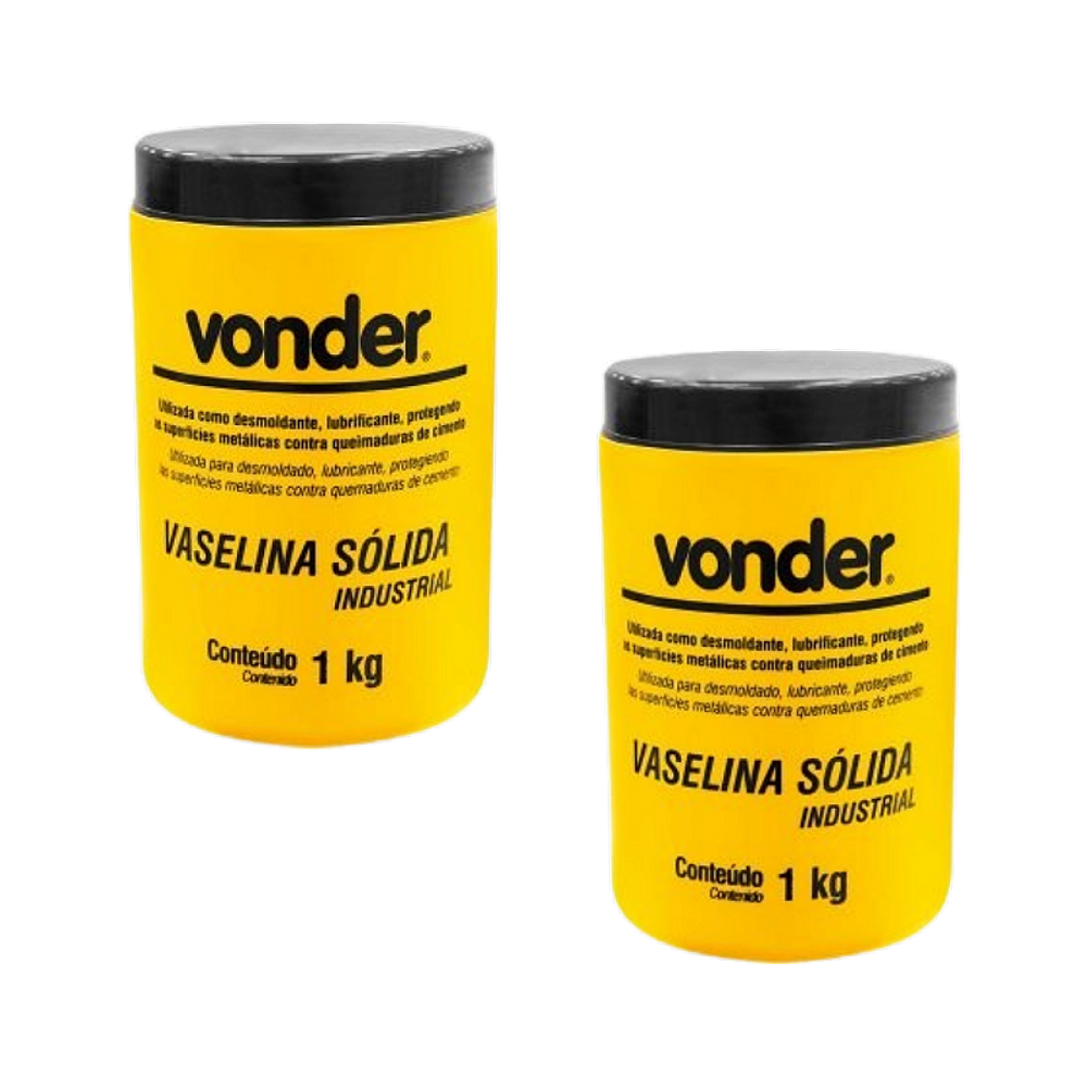 Vaselina sólida industrial VONDER - 2 KG