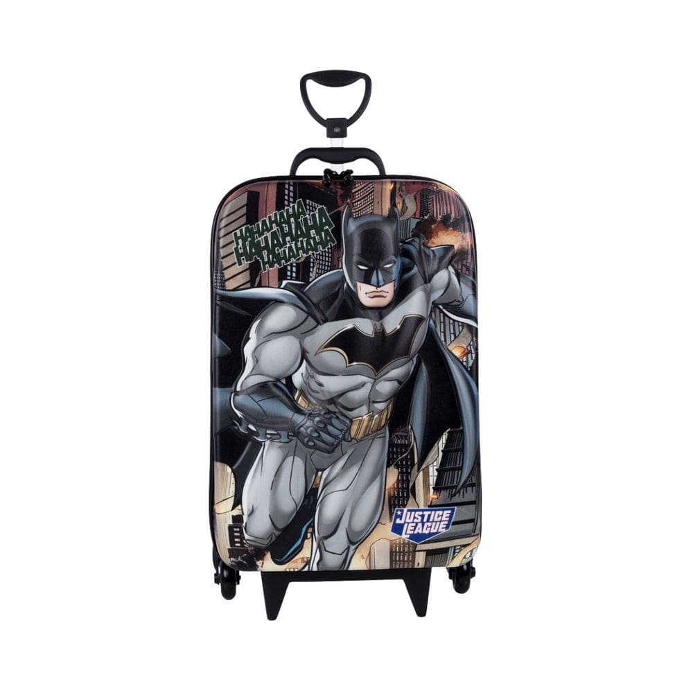 Mochila Roda Tripla 3D Liga Da Justiça Batman Meninos