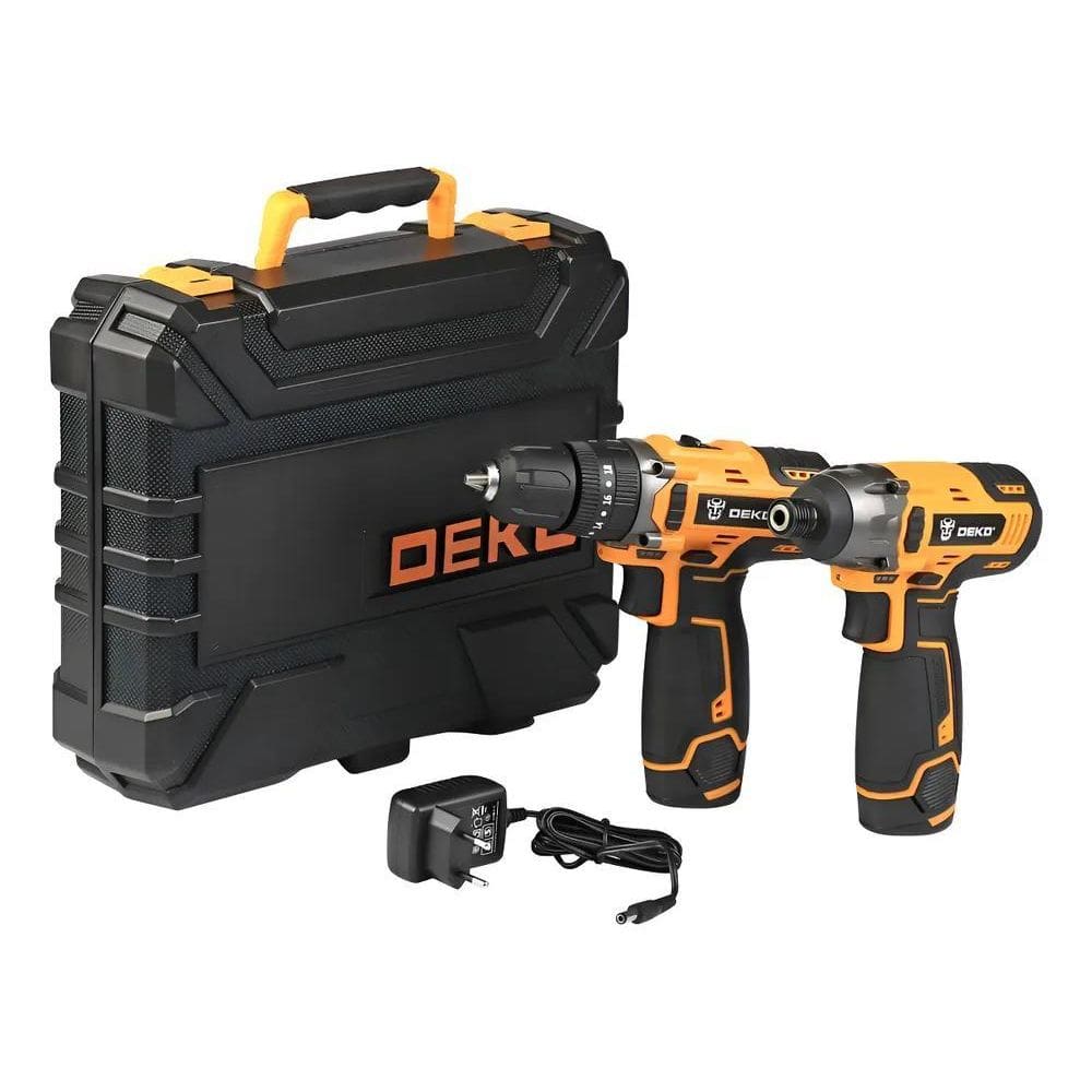Parafusadeira/Furadeira Deko 3/8 + Parafusadeira Impacto 1/4