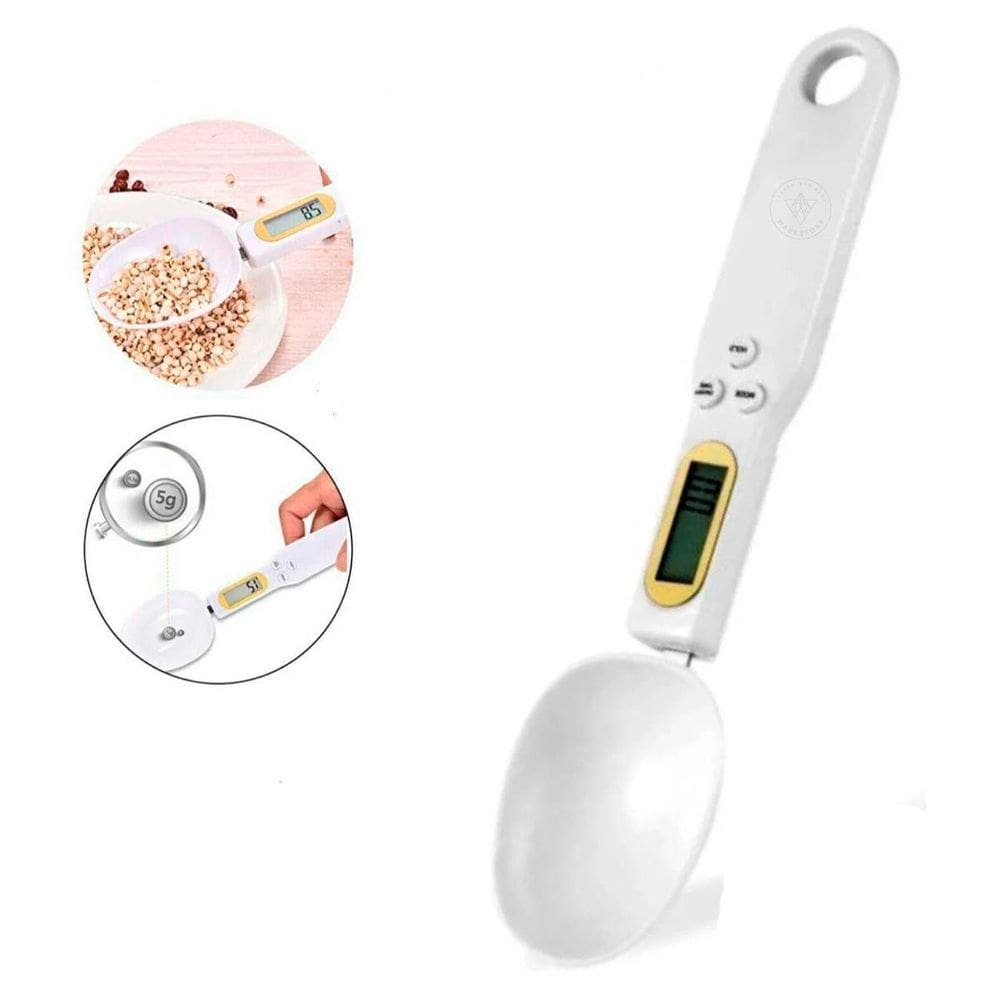 Colher Medidora Para Cozinha Com Escala Digital Eletrônica