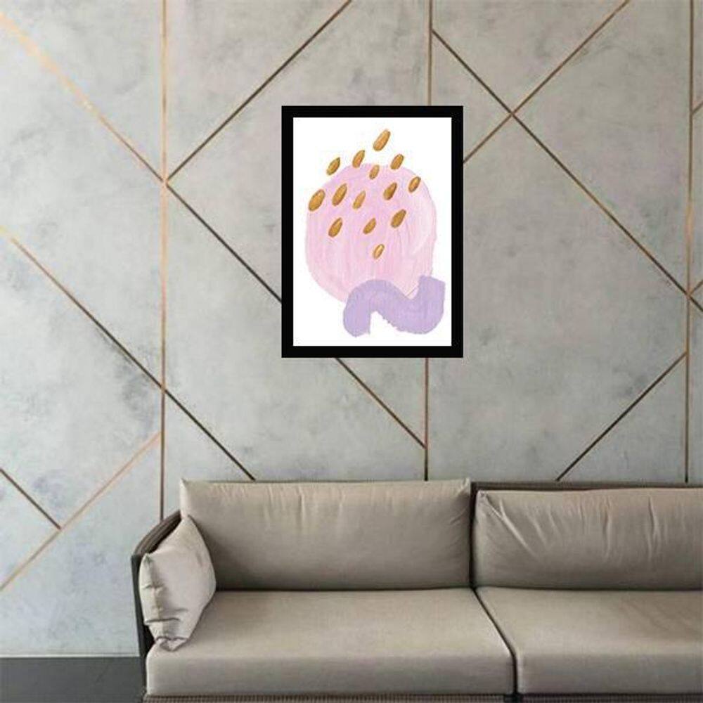 Quadro Decorativo Abstrato Candie I 34X23Cm - Moldura Branca