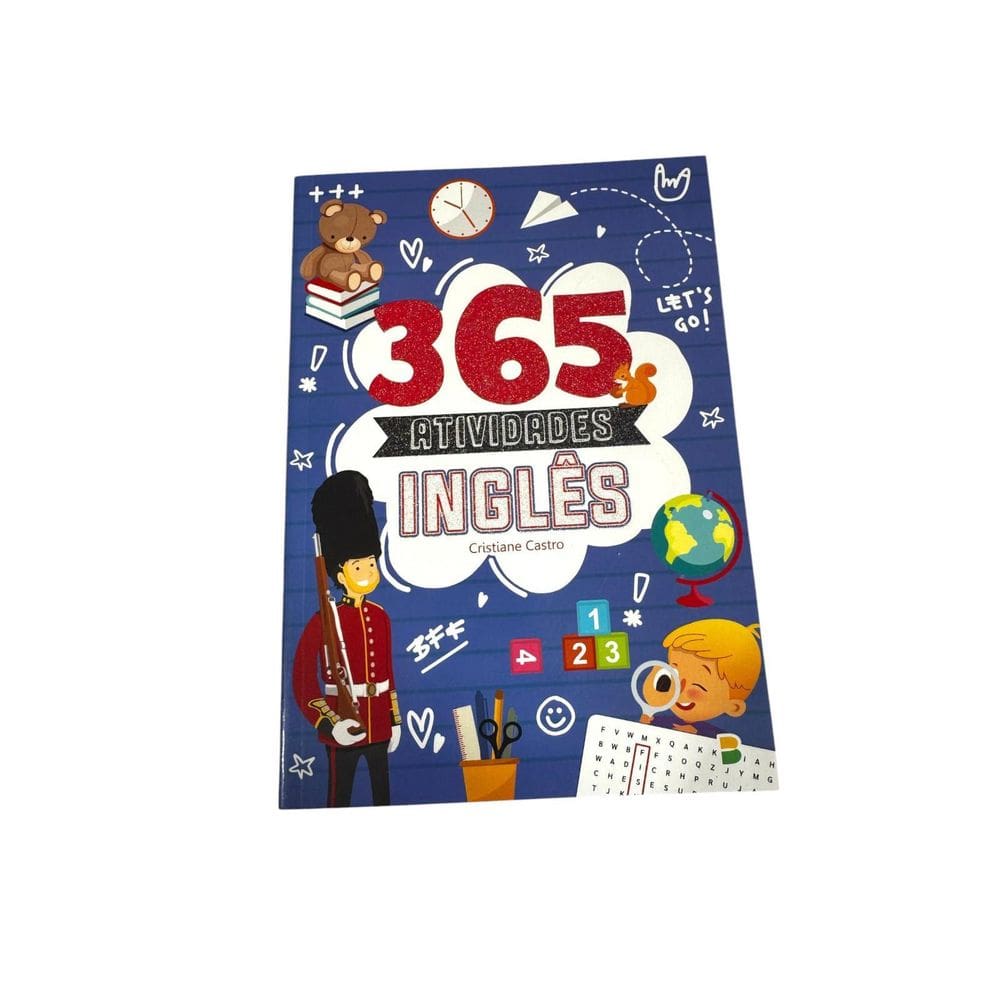 1 Livro Infantil 365 Atividades Inglês Jogos Colorir Ligar