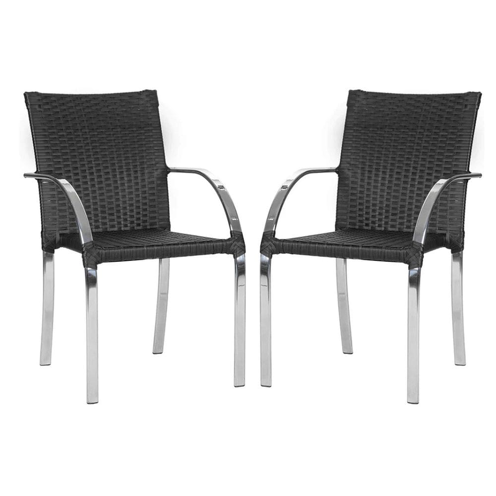 Cadeira Decore Mobília 88cm X 54cm Ascoli Preto