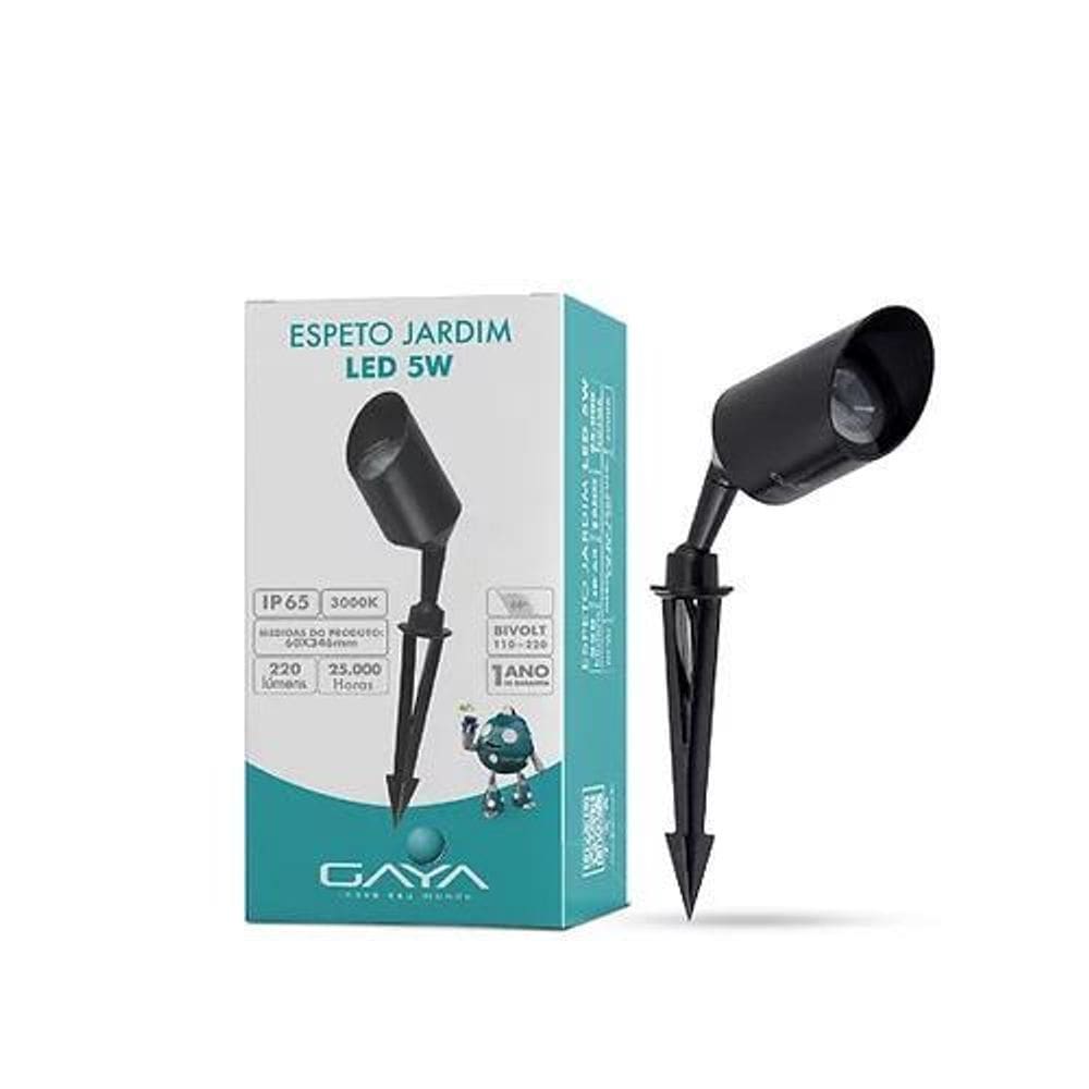 Espeto De Jardim Balizador Led 5W Verde Bivolt Completo