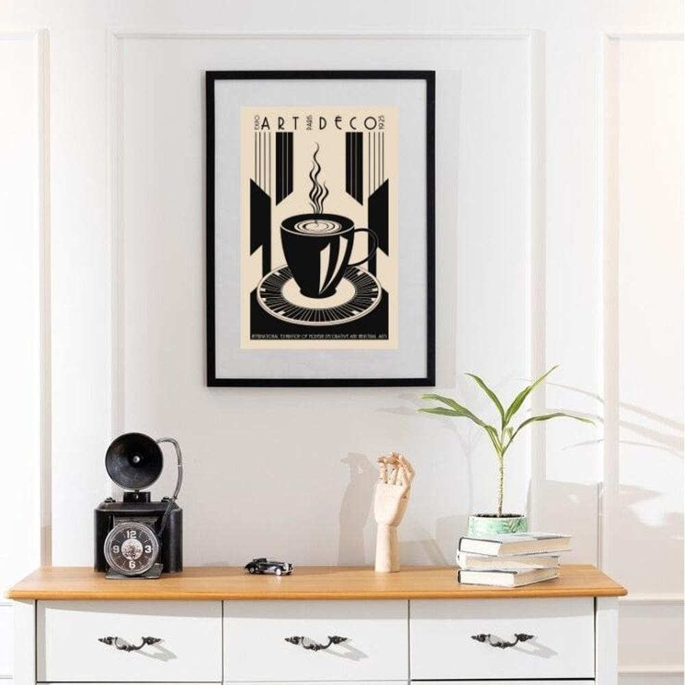 Quadro Café Art Deco - 60X48Cm