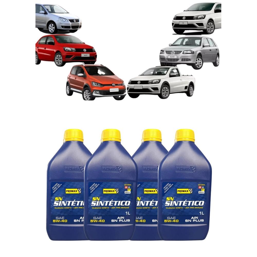 4X Lubrificante 100% Sintético 5W40 Api Sn Bardahl Promax