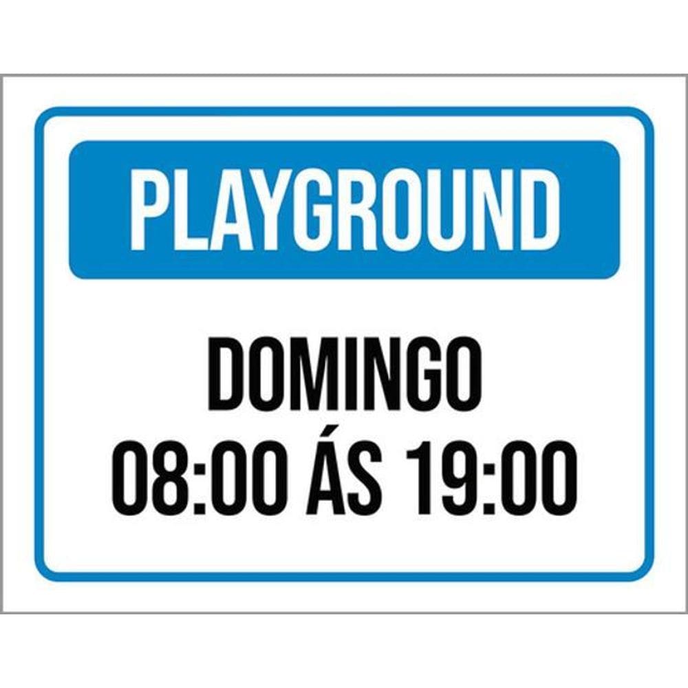 Kit 3 Placas Playground Domingo