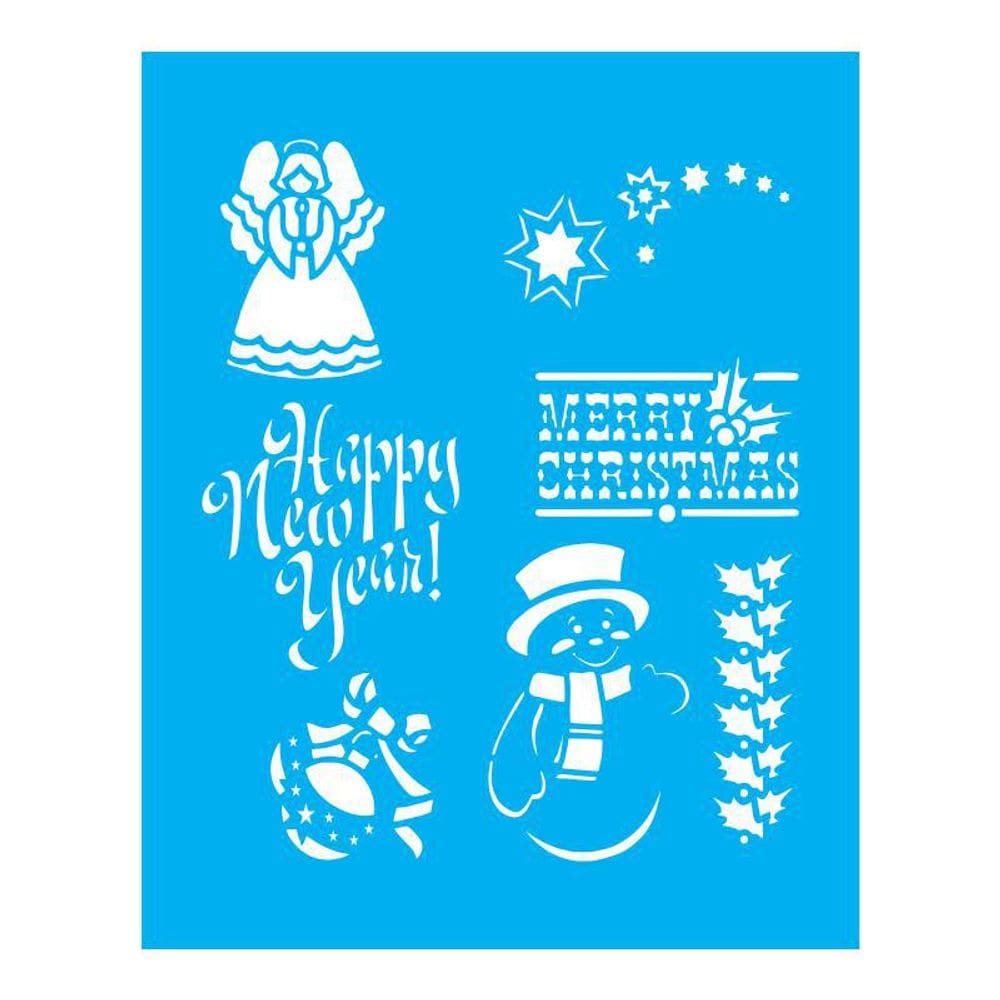 Stencil Tamako Feliz Natal - 20X25Cm - Ref B126