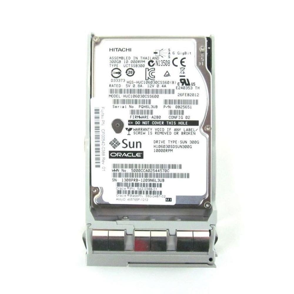 HD SAS Sun Oracle 300GB 10K 2.5 H106030SDSUN300G