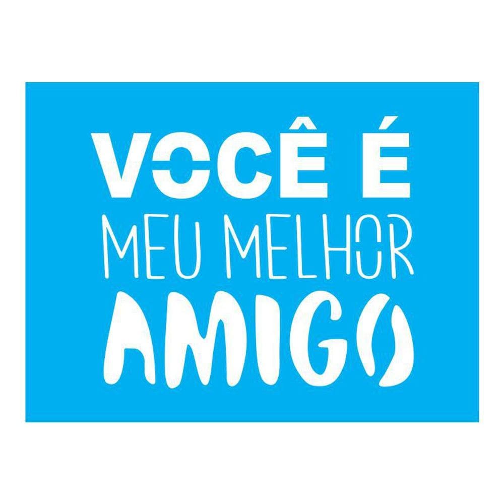 Stencil Tamako Meu Melhor Amigo - 15X20Cm - Ref A3157